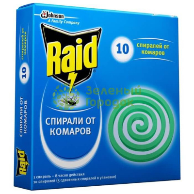RAID спирали от комаров (10 шт) RAID спирали от комаров (10 шт)