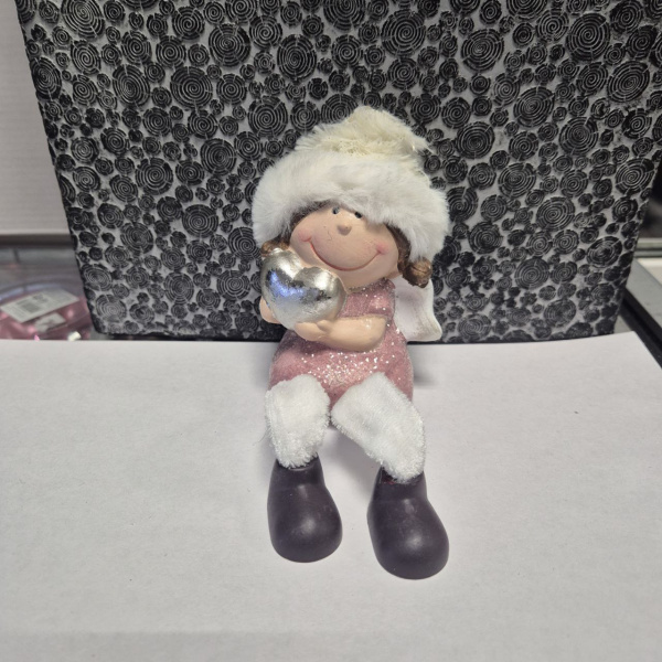 Фигура новогодняя РОЖДЕСТВЕНСКИЙ АНГЕЛ, керамика, асс/2, 8х5,5х8,5 см, арт. 630267 (только самовывоз)