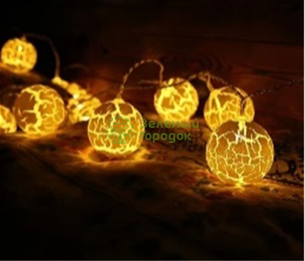 Гирлянда USB светодиодная OLM-2, 20л LED теплый белый, 3м