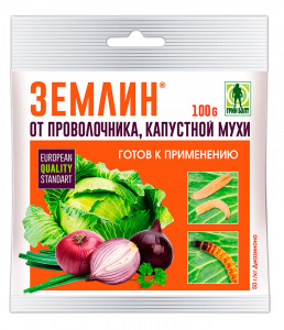 Средство от проволочника и капустной мухи Землин 100г Средство от проволочника и капустной мухи Землин 100г