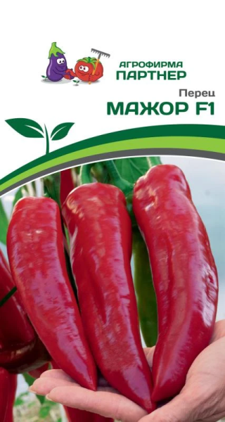 Перец сладкий МАЖОР F1 2-ной пак. 5шт Перец сладкий МАЖОР F1 2-ной пак. 5шт