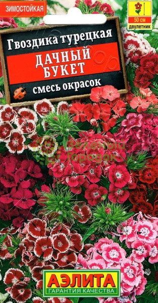 Гвоздика турецкая Дачный букет, смесь АЭ 0,3г