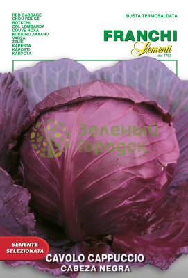Капуста краснокочанная Черная голова Италия 6г