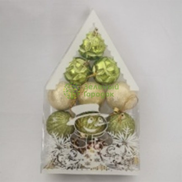 Елочное украшение «НОВОГОДНИЙ МИКС» (набор 12 шт) GOLD23-6045 6см