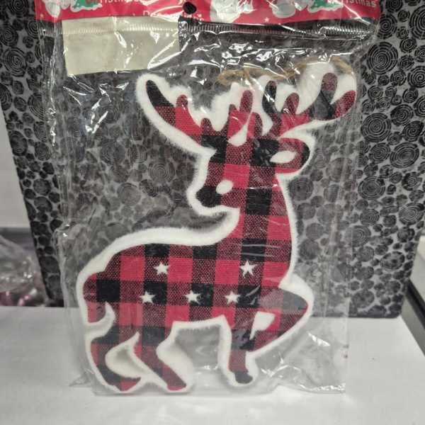 Елочное украшение  "Олень" RF9-137 (12х11см) (только самовывоз)