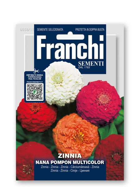 Цинния Помпонная смесь Италия 2г