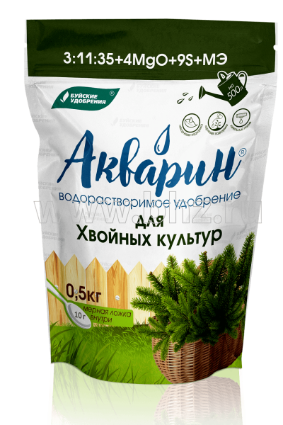 Удобрение Акварин 3 "Для хвойных культур" 0,5кг Удобрение Акварин 3 "Для хвойных культур" 0,5кг