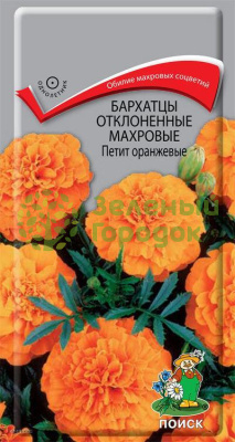 Бархатцы откл. махровые Петит оранжевые (ЦВ) 0,4г