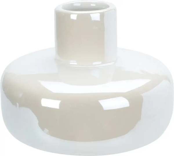 Ваза из керамики, 10х10х7,5 см, белый, арт. ALX619130 (самовывоз и курьером по Минску)