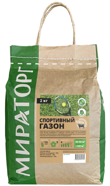 Семена газонных трав Мираторг «Спортивный газон» 2кг