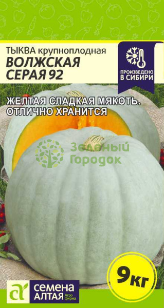 Тыква Волжская Серая 92 крупноплодная SA 2г Тыква Волжская Серая 92 крупноплодная SA 2г