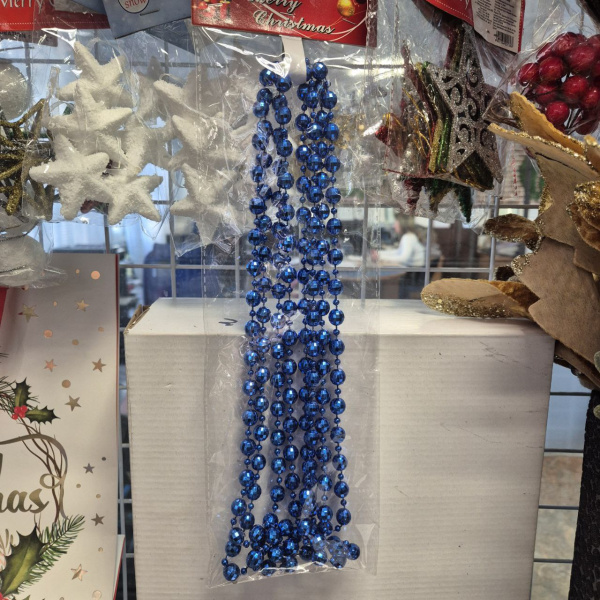 Елочное украшение «Бусы» BUS10B-2,7M 10мм х2,7м