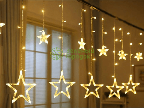 Гирлянда CL-15 c контроллером светодиод белый 138л, 2,5м