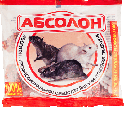 Абсолон парафинированные брикеты против грызунов 100г
