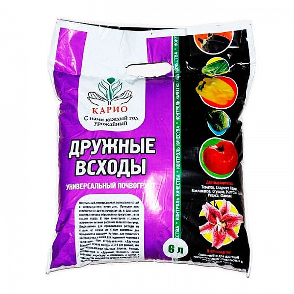 Грунт Карио Дружные Всходы 6л Грунт Карио Дружные Всходы 6л