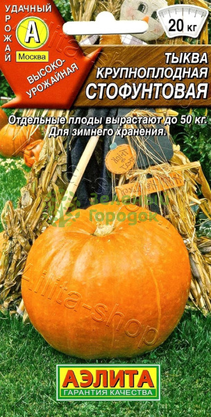Тыква Стофунтовая крупноплодная АЭ 2г