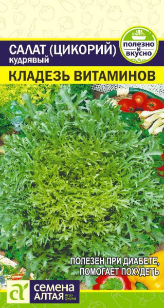 Салат Цикорий Кладезь Витаминов кудрявый SA 0,5г Салат Цикорий Кладезь Витаминов кудрявый SA 0,5г