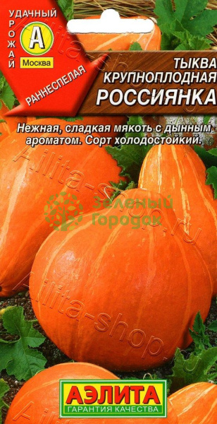 Тыква Россиянка крупноплодная АЭ 1г