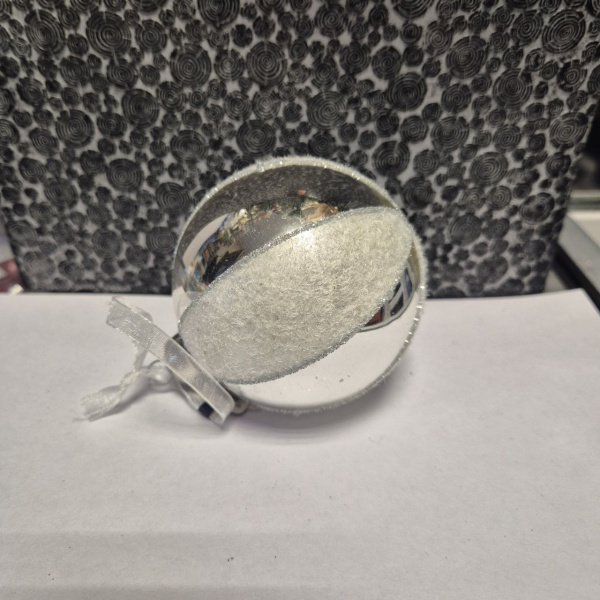 Фигура новогодняя ШАР, стекло, д.8 см,  асс/3, арт. 030012 (только самовывоз)