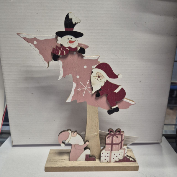 Новогоднее декоративное изделие "Новогоднее настроение" 16x5x21,5 см, арт. 4640108857067 (только самовывоз)