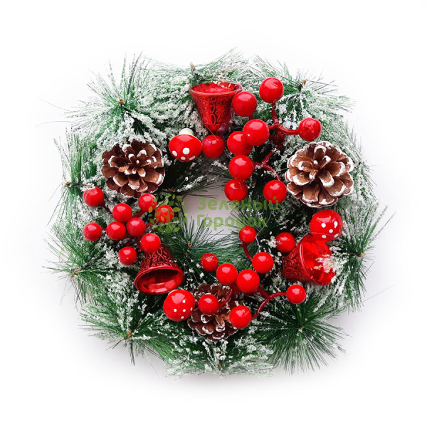 Венок новогодний 25см RM22070601