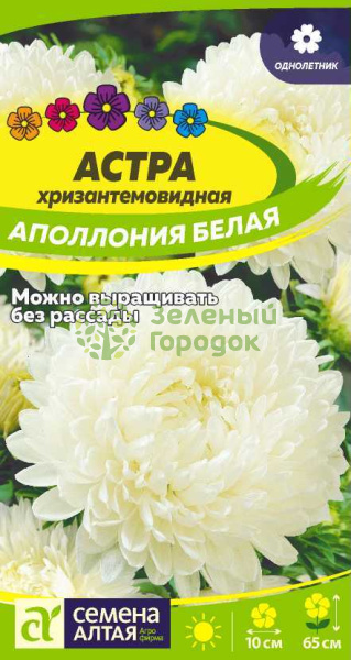 Астра Аполлония Белая хризантемовидная SA 0,2г