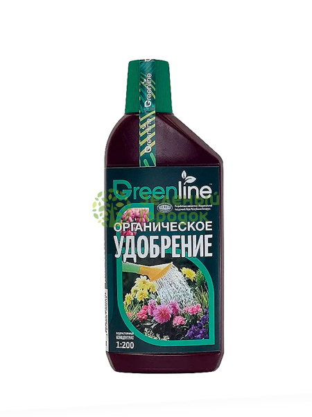 Удобрение органическое для цветов и комнатных растений "Гринлайн"(Greenline) 485мл Удобрение органическое для цветов и комнатных растений "Гринлайн"(Greenline) 485мл