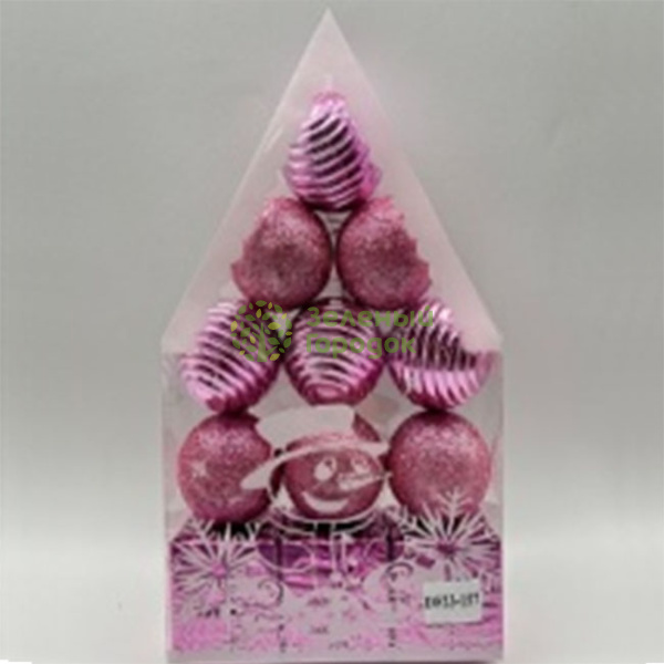 Елочное украшение «НОВОГОДНИЙ МИКС» (набор 12 шт) BAR23-157 6см