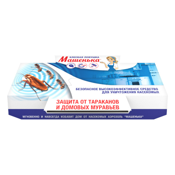 Клеевая ловушка Машенька от тараканов 25г Клеевая ловушка Машенька от тараканов 25г