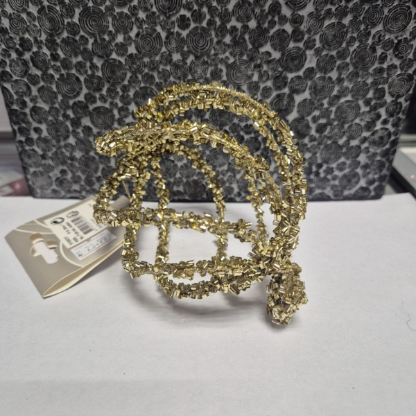 Фигура новогодняя ШАР, пластик, асс/2, золотой, арт. 518531 (только самовывоз)