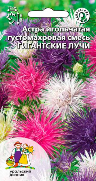 Астра игольчатая густомахровая смесь Гигантские лучи УД 0,2г