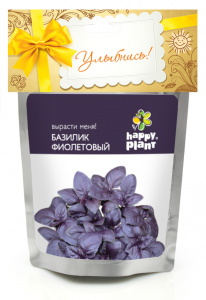 Базилик фиолетовый, набор для выращивания HAPPY PLANT