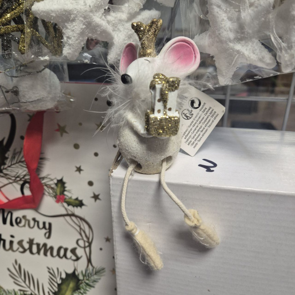 Фигура декоративная МЫШЬ, полистоун, асс/2, 5х6х9 см, арт. 530094 (только самовывоз)