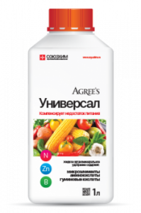 Жидкое органоминеральное удобрение Agree`s УНИВЕРСАЛ 1 л