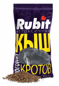 Репеллент "КЫШ" Rubit гранулы для отпугивания кротов 1кг