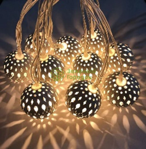 Гирлянда USB светодиодная OLM-3, 20л LED теплый белый, 3м