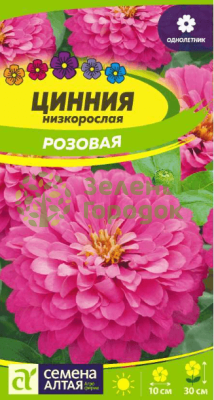 Цинния Розовая низкорослая SA 0,3г