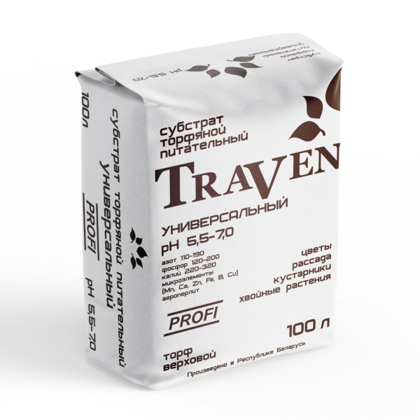 Субстрат торфяной Traven универсальный 100л Субстрат торфяной Traven универсальный 100л