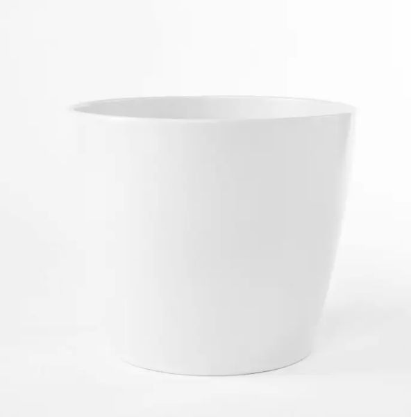 Горшок для цветов 8-25, керамика, д.25 см, белый, арт. 8-25004 (самовывоз и курьер по Минску)