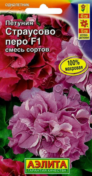 Петуния Страусово перо F1 махровая смесь сортов АЭ 5шт Петуния Страусово перо F1 махровая смесь сортов АЭ 5шт