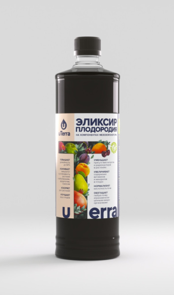 Удобрение органическое Эликсир плодородия. Здоровые овощи uTerra 1л Удобрение органическое Эликсир плодородия. Здоровые овощи uTerra 1л