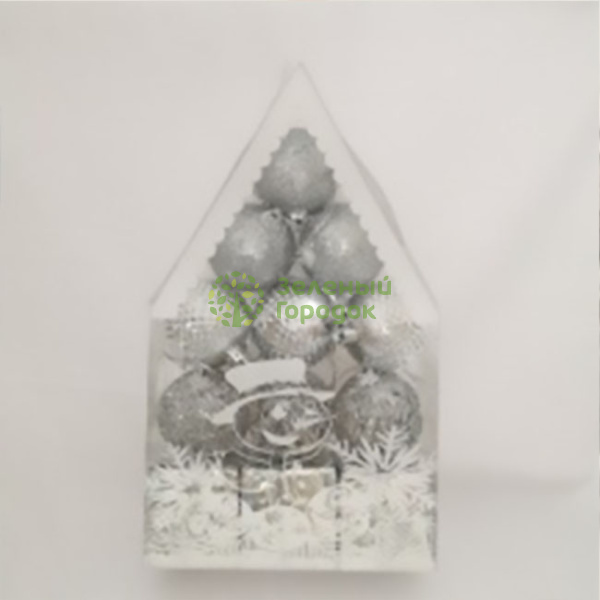 Елочное украшение «НОВОГОДНИЙ МИКС» (набор 12 шт) SIL23-145 5см