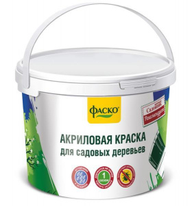 Краска Фаско для садовых деревьев в ведре 1,2кг Краска Фаско для садовых деревьев в ведре 1,2кг