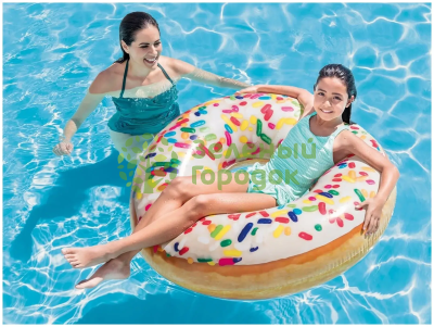 Надувной круг Intex Пончик в глазури 99x25