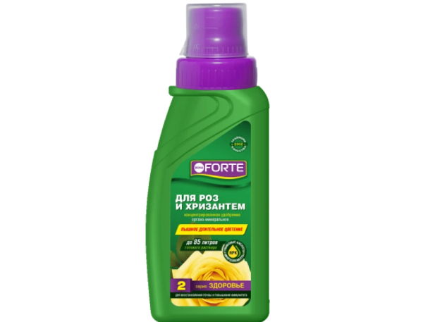 Удобрение Bona Forte для роз и хризантем серия Здоровье 285мл