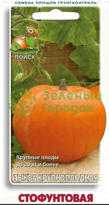 Тыква Стофунтовая крупноплодная (ЦВ) 10шт Тыква Стофунтовая крупноплодная (ЦВ) 10шт