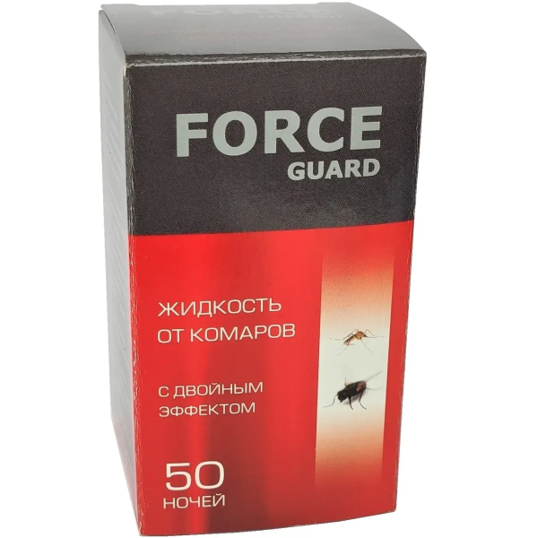 Жидкость от комаров 50 ночей Force Guard 37мл Жидкость от комаров 50 ночей Force Guard 37мл