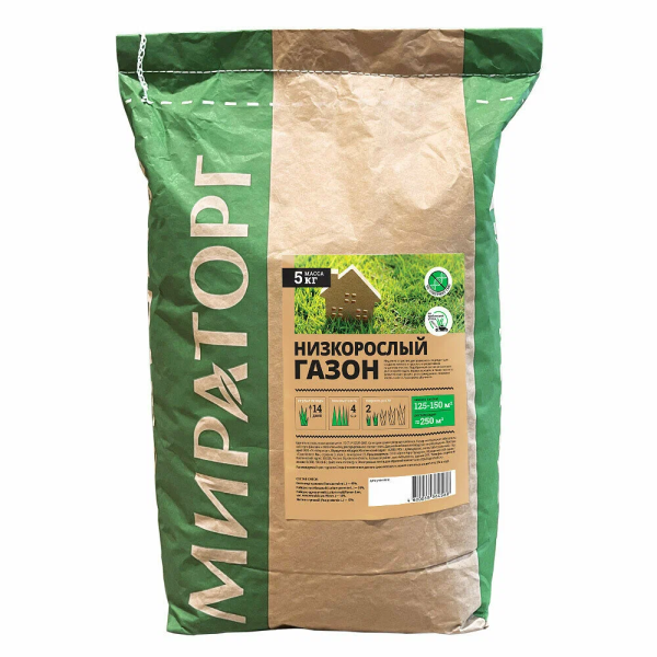 Семена газонных трав Мираторг «Низкорослый газон» 5кг