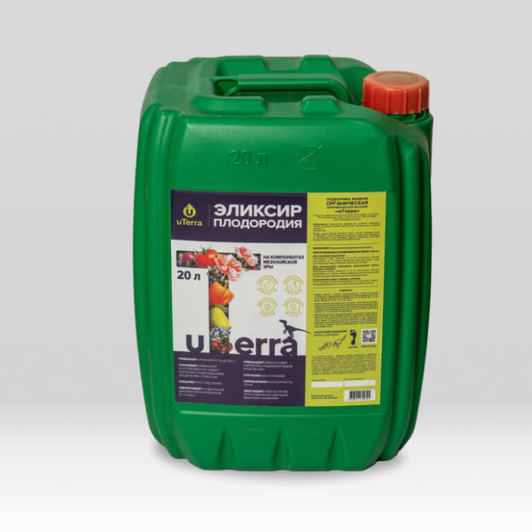 Удобрение органическое Эликсир плодородия uTerra Для всех видов культур 20л Удобрение органическое Эликсир плодородия uTerra Для всех видов культур 20л