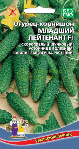 Огурец Младший лейтенант F1 корнишон УД 10шт Огурец Младший лейтенант F1 корнишон УД 10шт
